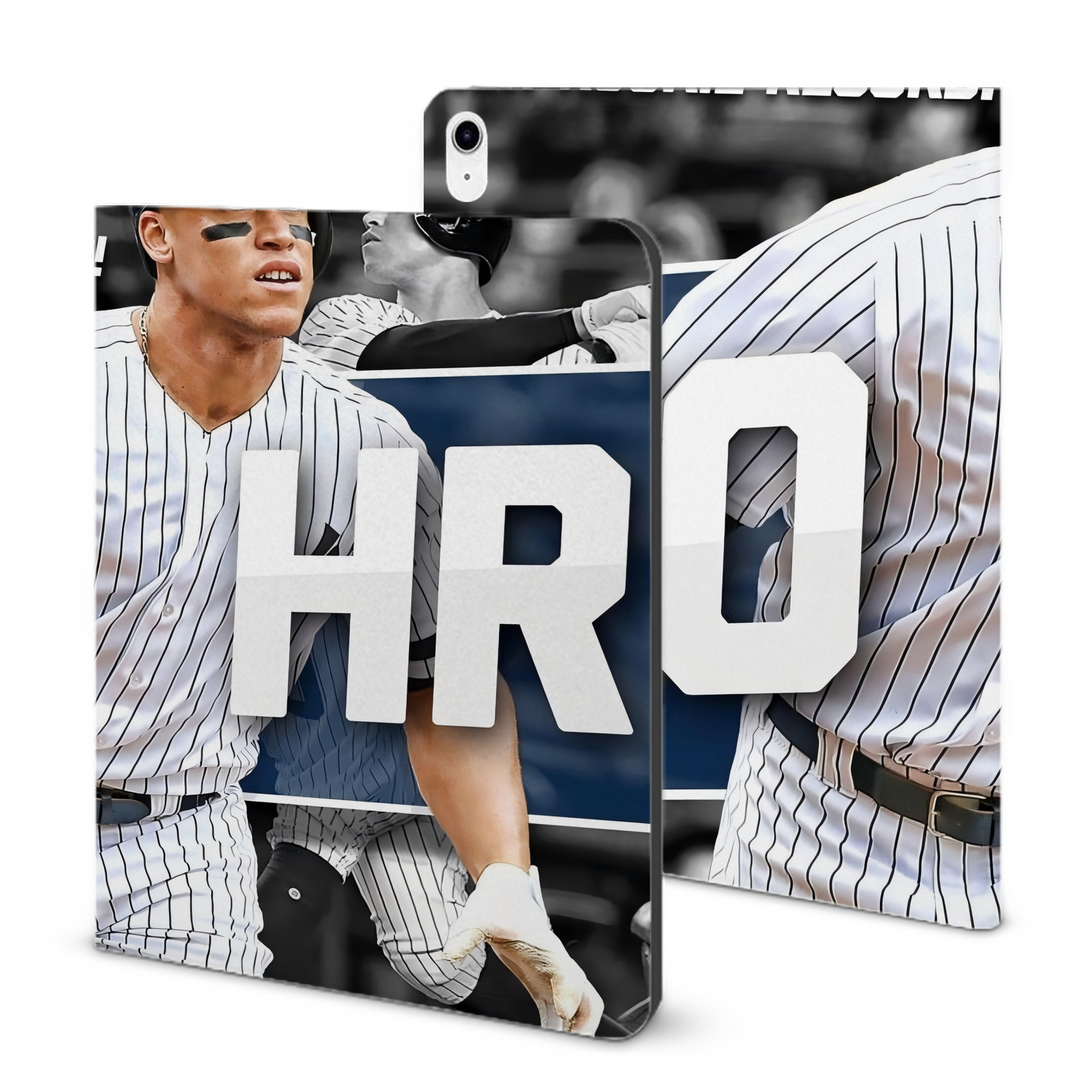 Aaron Judge 50 Home Runs 2 IPad Case Without Pencil Slot – Book-Style Cover With PU Leather & TPU – Slim, Durable, Scratch-Resistant, Full Protection & Easy Access